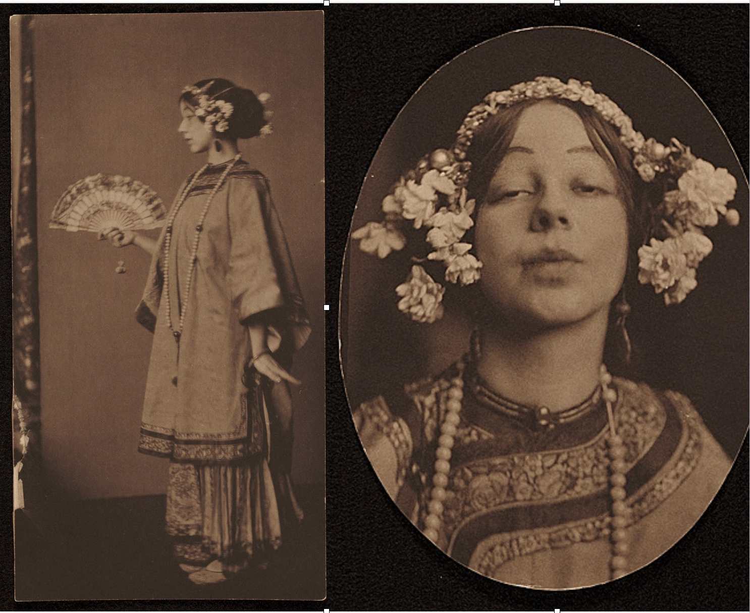 Gladys in Chinese Robes ChinArmArt ChinAmericanArt
